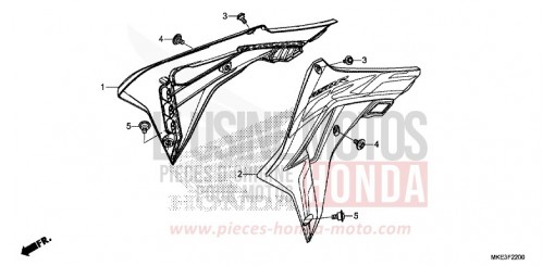 KUEHLERHAUBE (CRF450R) CRF450RJ de 2018